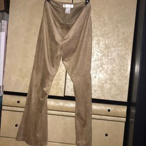 Lucy Perida Tan polyester pants size 6